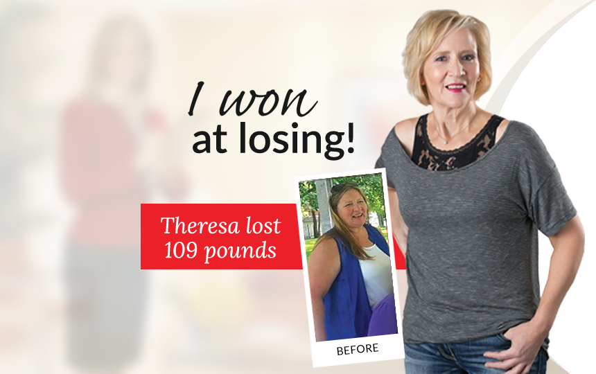 I won at losing! Theresa lost 109 pounds